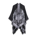 Damen Schal Poncho Ruana Cardigan Pullover Vorne offen Elegantes Cape Wrap